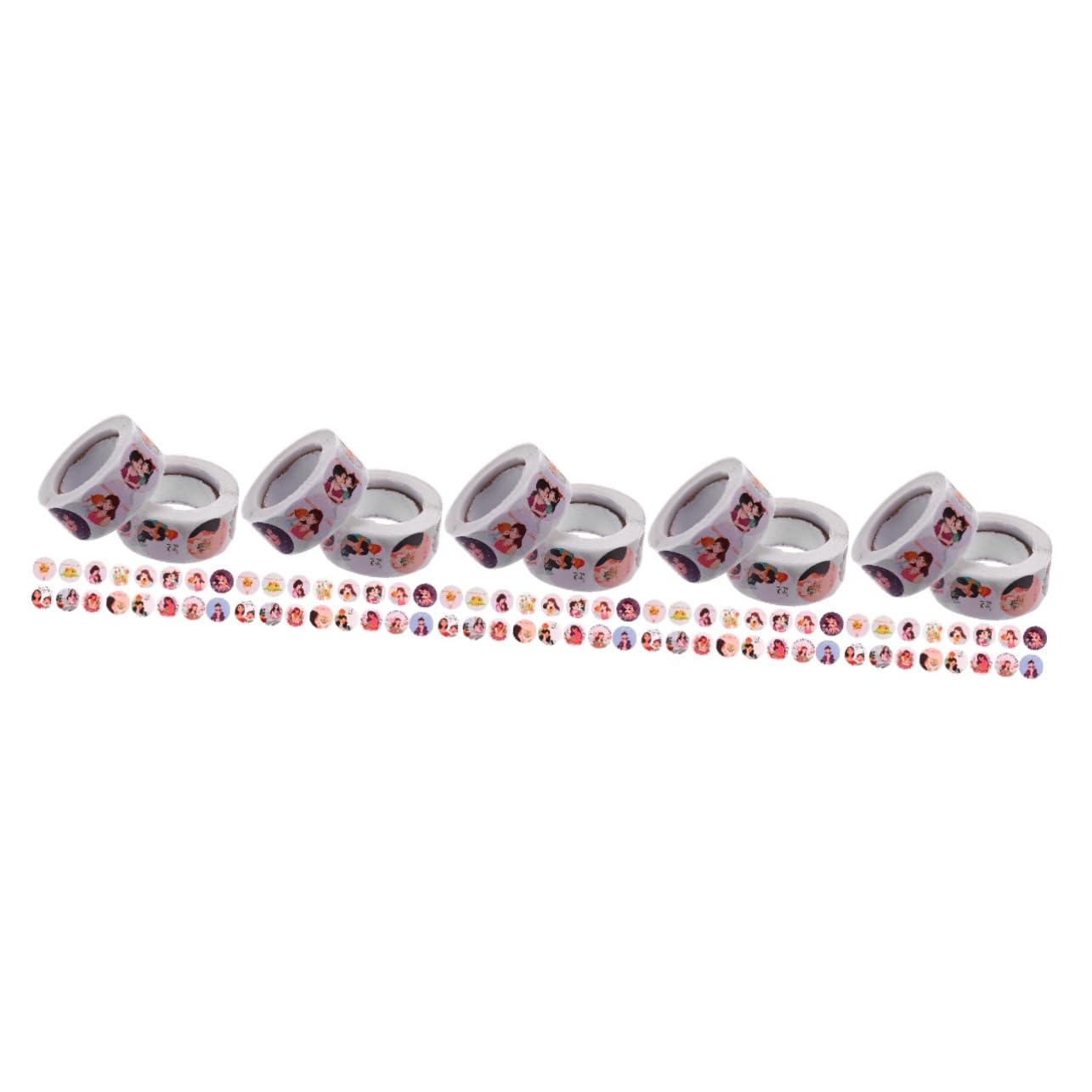 Lurrose 5 Set Adesivo Sigillante Per La Festa Della Etichetta Adesiva Per La Festa Della Etichette Per La Festa Della Sigillo Etichette Adesive Adesivi 2 * 5