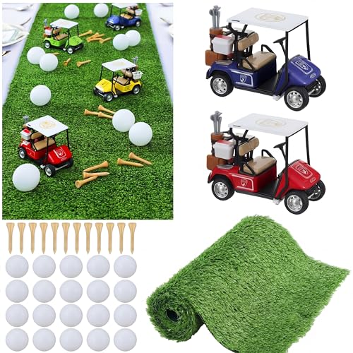 LaRandom 35 Piece Golf Party Decor Set with Practice...