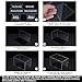 uxcell Acrylic Clear Display Case Box Dustproof Protection Showcase Cube Collectibles Show Box 9.8x3.9x3.9inch