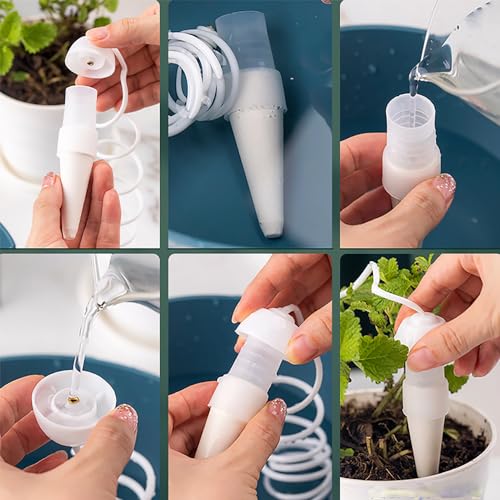 yeemeen Wasserspender Pflanzen, 6Pcs Wasserspender für Zimmerpflanzen, Pflanzen Wasserspender, Automatisches Bewässerungssystem für Zimmerpflanzen und Blumen