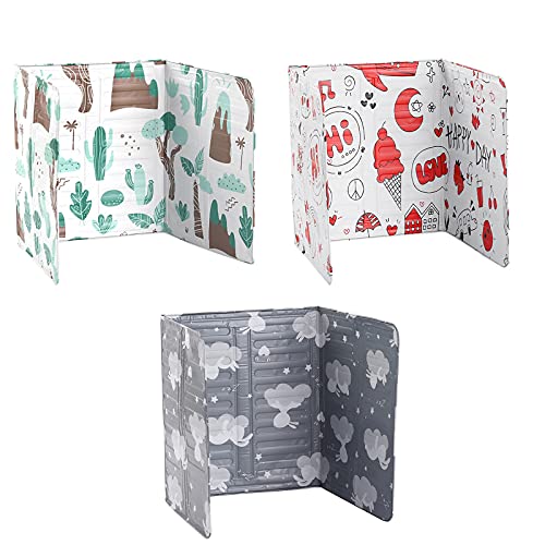 Felenny Placa Deflectora de Cocina Escudo Antisalpicaduras de Aceite Protector de Papel de Aluminio 3 Lados Deflector de Pared Plegable a Prueba de Salpicaduras de Aceite para Cocina Cover