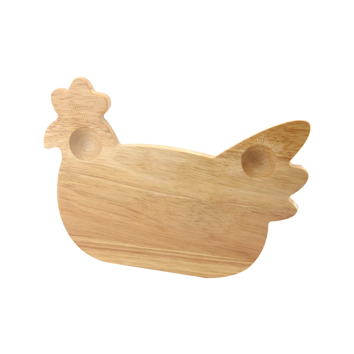 Apollo Wooden Breakfast Board Chicken Hen Egg Cup Holder  Plate