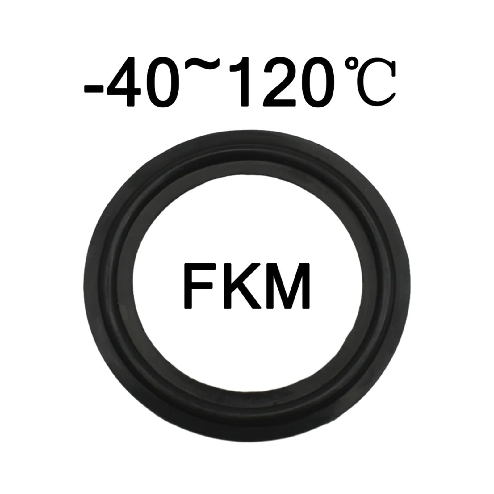 5 uds ajuste 19mm-tubo X 219mm O/D Tri abrazadera virola FKM tira de sellado junta anillo arandela de alta presión (Tamaño : 152mm-167mm)