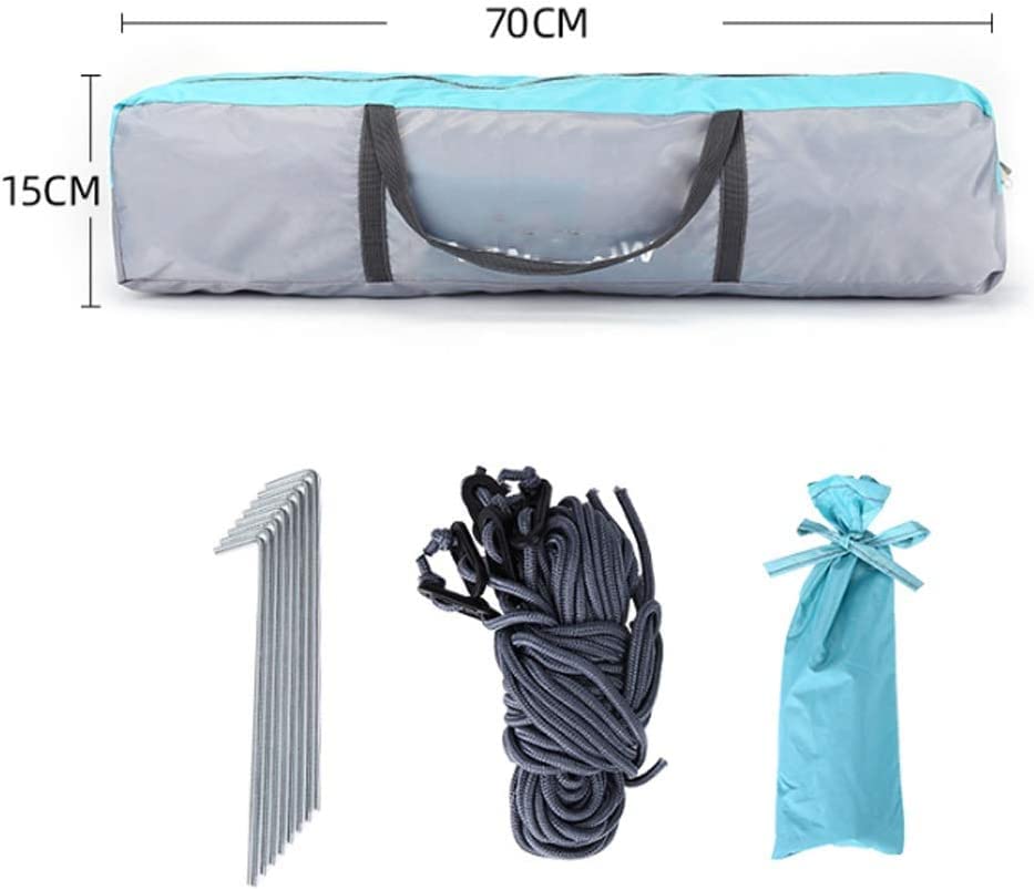 Carpa automática para camping 3-4 personas, impermeable verde miniatura 7