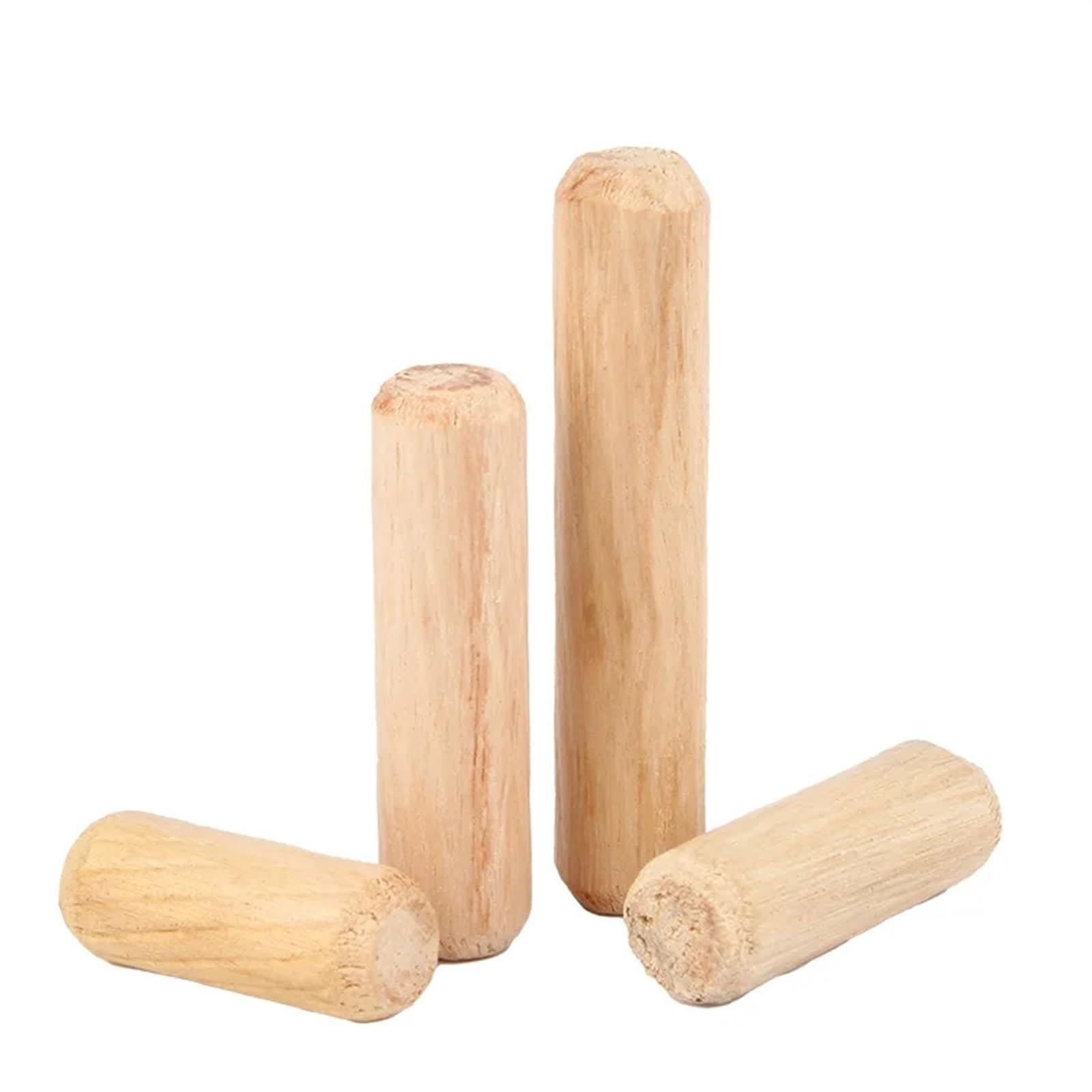 Clavijas de madera, Pasadores de madera M6 M8 M10 M12 x 20-80 mm Paquete 20-100 piezas(M8x30mm 50pcs)