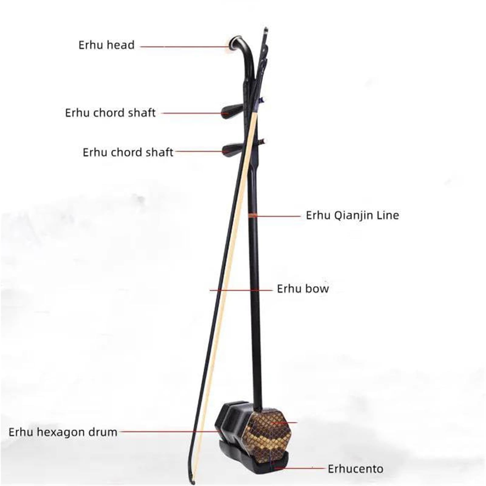 Erhu Tradycyjny Dwustrunowy Hebanowy Erhu