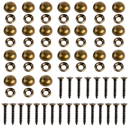 Tornillos Decorativos de Latón 24 Pcs 15mm para Muebles miniatura 1