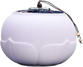 Urny Kremacyjne Urna Pogrzebowa Urny Pogrzebowe Urny Kremacyjne Ceramika Pogrzebowa Dla Dorosłych Dla Dzieci Zamknięta, Odporna Na Wilgoć, Ludzkie Prochy I Urny Dla Zwierząt (Kolor: Biały) (