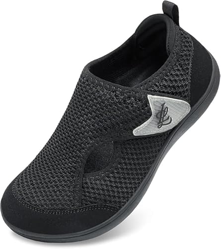 ال ران حذاء مشي عريض للنساء بتصميم جيد التهوية وقابل للتعديل...