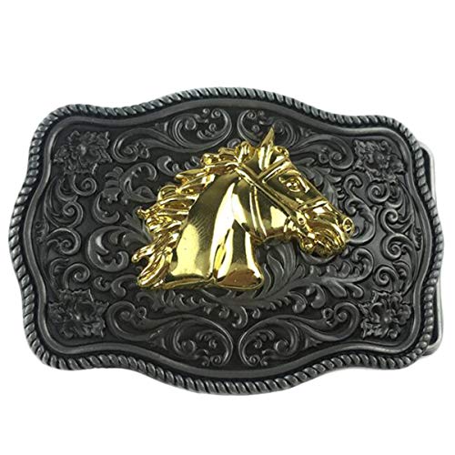 Daisybaby Western Cowboy Belt Buckle for Belt Accessories Custom Horse Belt Buckles One Size
