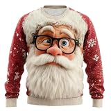 LXGKEKSKG Suéter Térmico Manga Larga Cuello Hombre Invierno Cómodo Informal Alternativa Cálida Acogedora Vestir (Watermelon Red, XXXL)