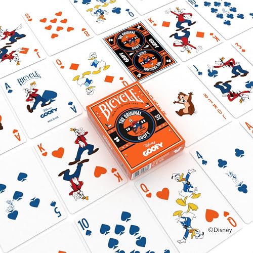 Image of Bicycle Classic Disney Character Sensational 6 Playing Card Deck Bundle Featuring - Mickey & Minnie Mouse, Donald & Daisy Duck, Goofy and Pluto