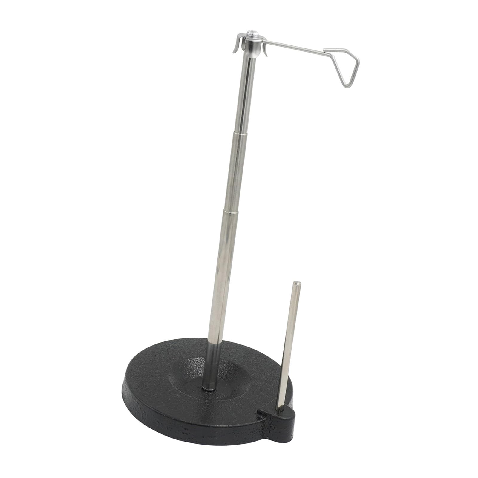 NEWFT Sewing Machine Thread Stand Height Adjustable Thread Spool Holder with Metal Base for Fabric Tailoring Quilting Project Metal Base Telescoping Spool Holder