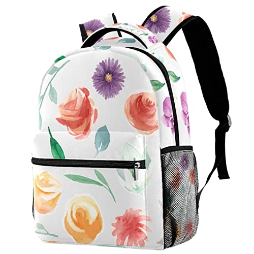 Sac à dos tendance pour étudiants et sac de voyage à fleurs