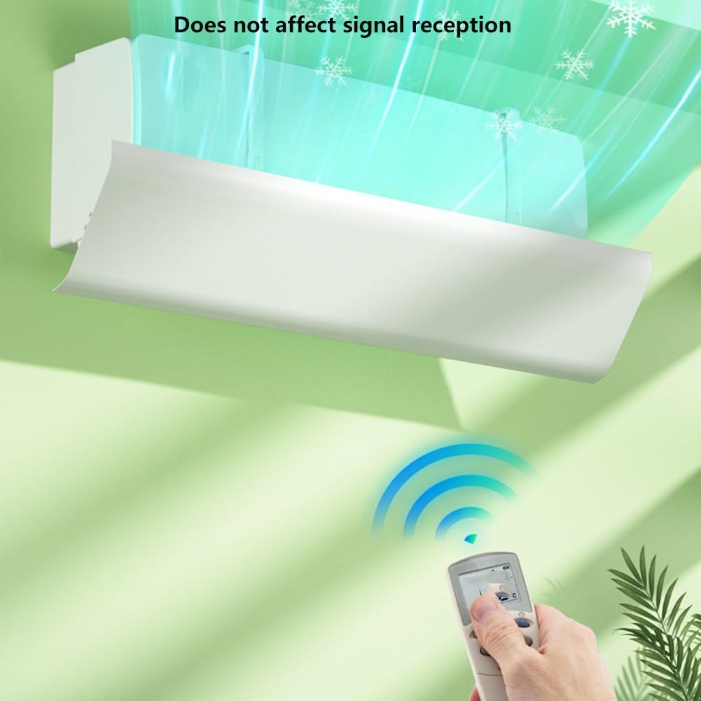 Regolabile Deflettore Condizionatore Domestico con Filtro Impermeabile | Deflettore Telescopico da 90/100/110 cm, Scudo Del Condizionatore Anti-getto Diretto per a Parete(110X20CM/43X8IN)