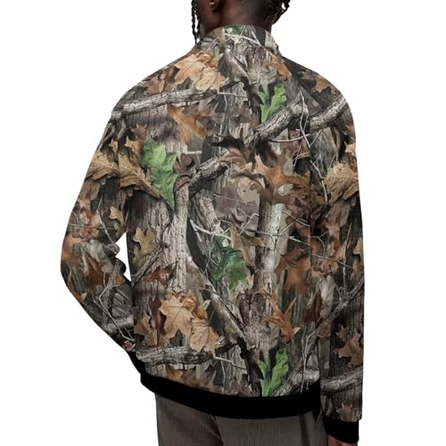 Image of Men's Lightweight Jackets Casual Full Zip Fleece Jacket Men Coats Fashion Long Sleeve Sweatshirt