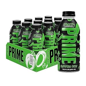 PRIME Hydration GLOWBERRY, Sports Drinks, Electrolyte Enhanced for Ultimate Hydration, 250mg BCAAs, B Vitamins, Antioxidants, Low Sugar, 16.9 Fl Oz, 12 Pack