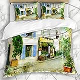 HARXISE Ropa de Cama Funda nórdica Pintar Calles Francesas 