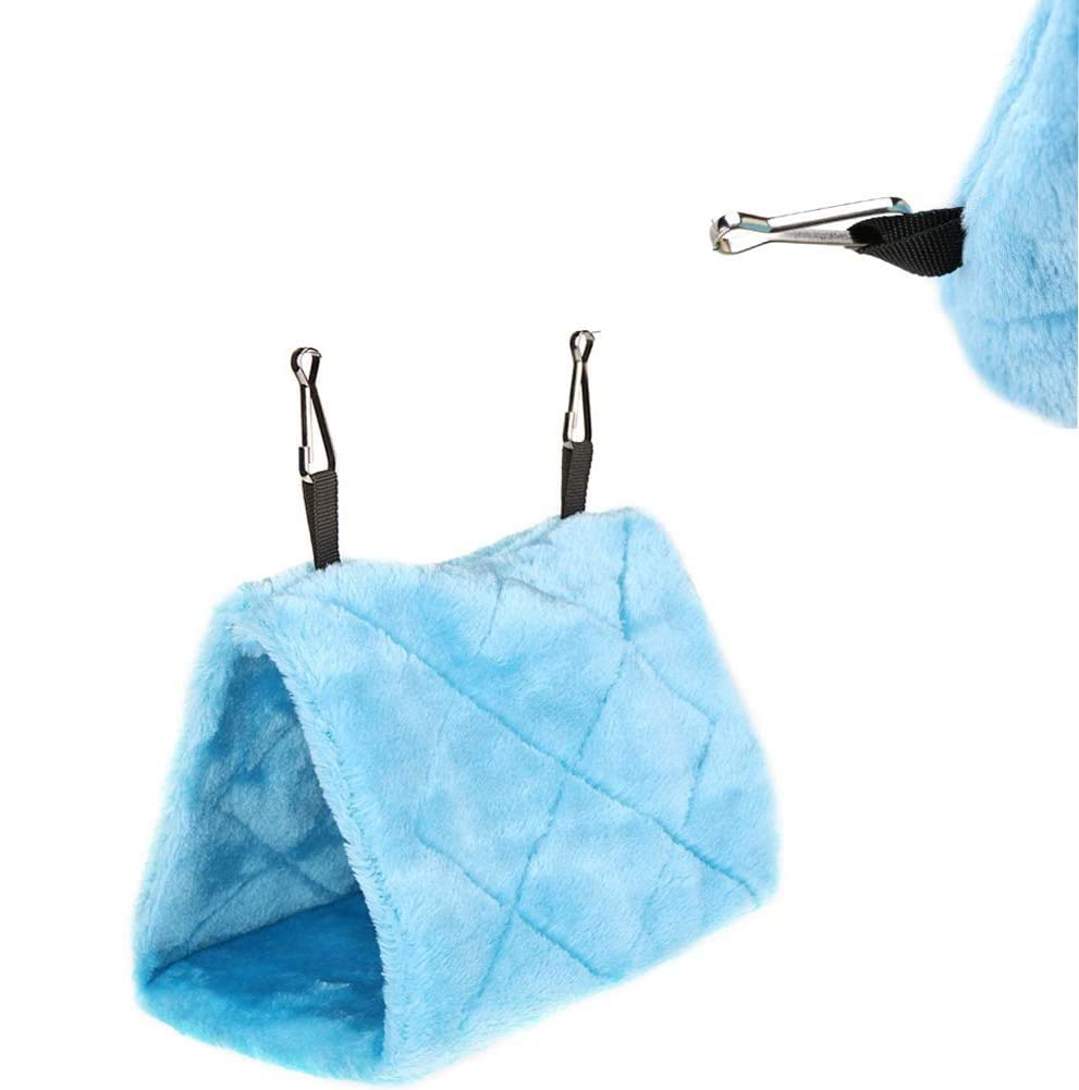 Voarge Nid d'oiseaus, tente de camping pour oiseaux Jouets d'hiver pour animaux de compagnie (S, Gris)