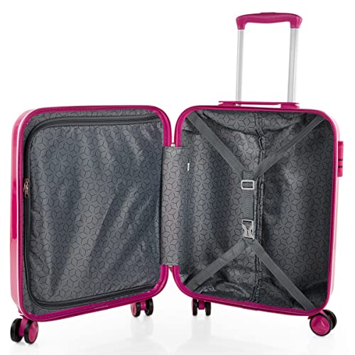 Miniatura 8 de Itaca - Maletas De Viaje - Maleta Cabina 55x40x20 - Maletas Viaje Cabina 4 Ruedas. Maleta De Cabina Ligera Y Resistente. Maletas Cabina Con Candado Combinacion 702650, Fucsia