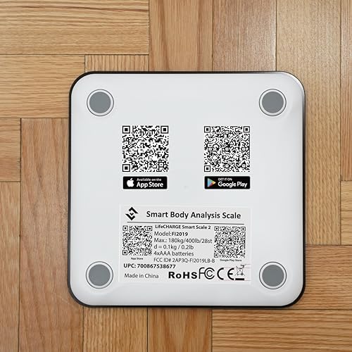 Báscula inteligente LifeCHARGE con análisis corporal 22 en 1 miniatura 7