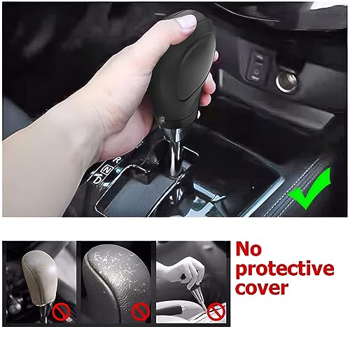 image for AICEL 2 Pcs Car Gear Shift Knob Cover, Elastic Silicone Car Automatic 