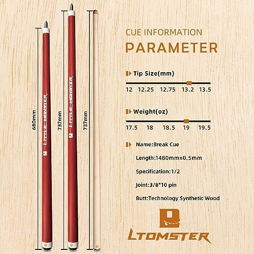 Taco Little Monster Break 58'' 19oz con punta 13.2mm miniatura 6