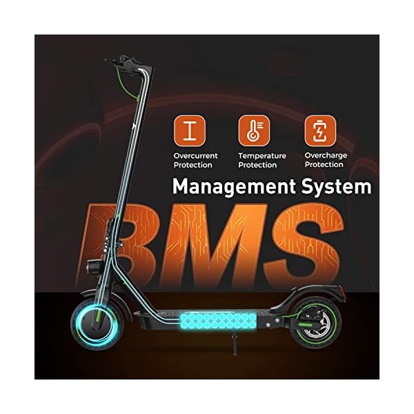 E Scooter mit Straßenzulassung, 30km Reichweite, 8,5 Zoll Wabenreifen Elektroroller 120kg Traglast, 20km/h | Stoßdämpfung des hinteren Pedals | Faltbarer E Roller für Pendeln | Duales Bremssystem – Bild 7
