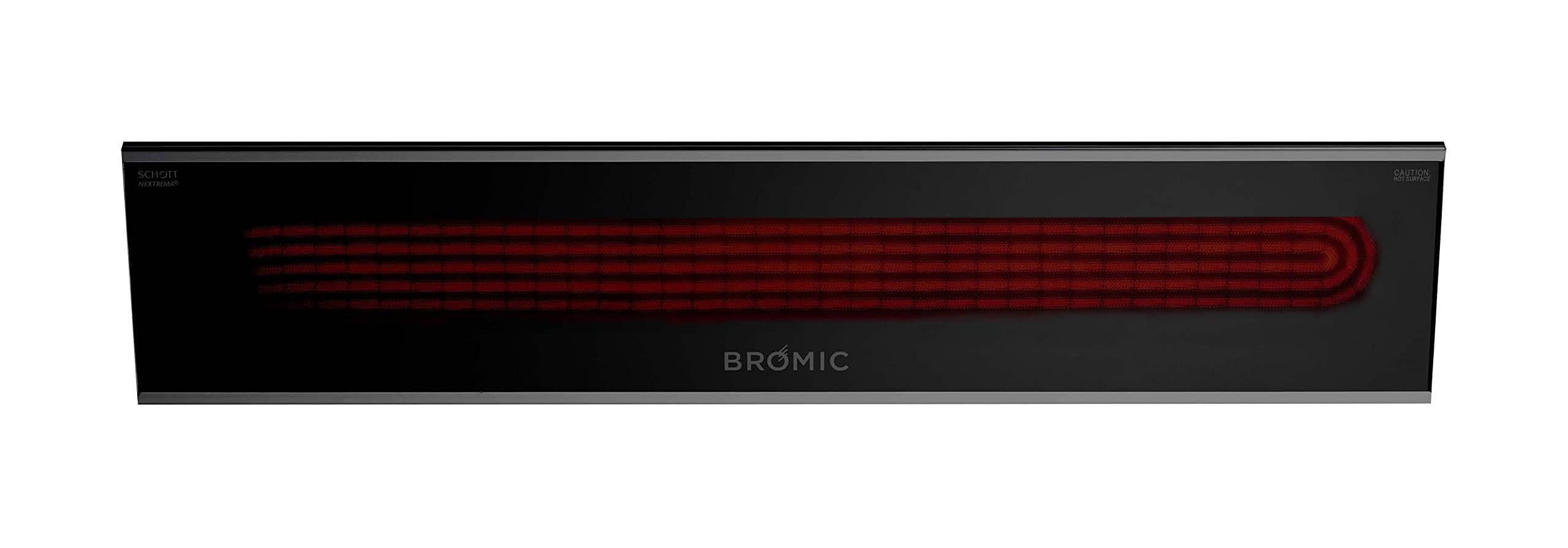 Bromic Platinum Smart Heat 2300W Electric Patio Heater - Radiant Infrared, 220V-240V, Black Finish - BH0320003