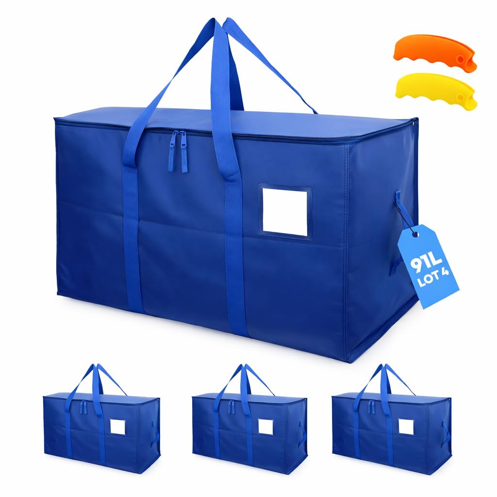 Sac de rangement grand volume pliable et imperméable pour déménagement XL