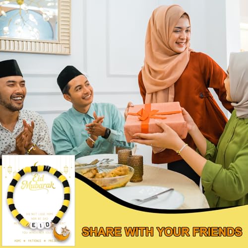 30% Off 36-Set Eid Mubarak Bracelets with Blessing Cards