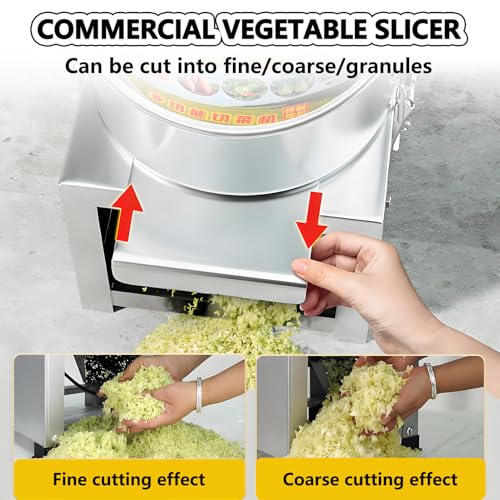 Cortadora Comercial de Verduras 1200W Acero Inoxidable miniatura 7