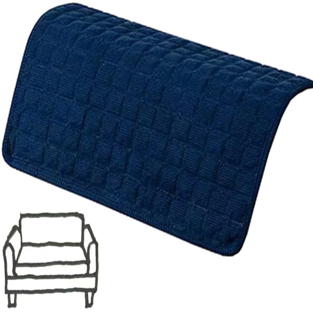 ILiemao Couch Cover, Sofa Covers Washable Slipcover Furniture Protector Non-Slip Recliner Chair Slipcovers Headrest/Backrest Cover, Seat Cover(Navy Blue,60X60 cm/24X24 in)