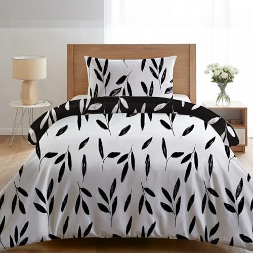 Dreamzie Bettwäsche Set 135x200 cm mit 1 Kissenbezug 80x80 cm –...