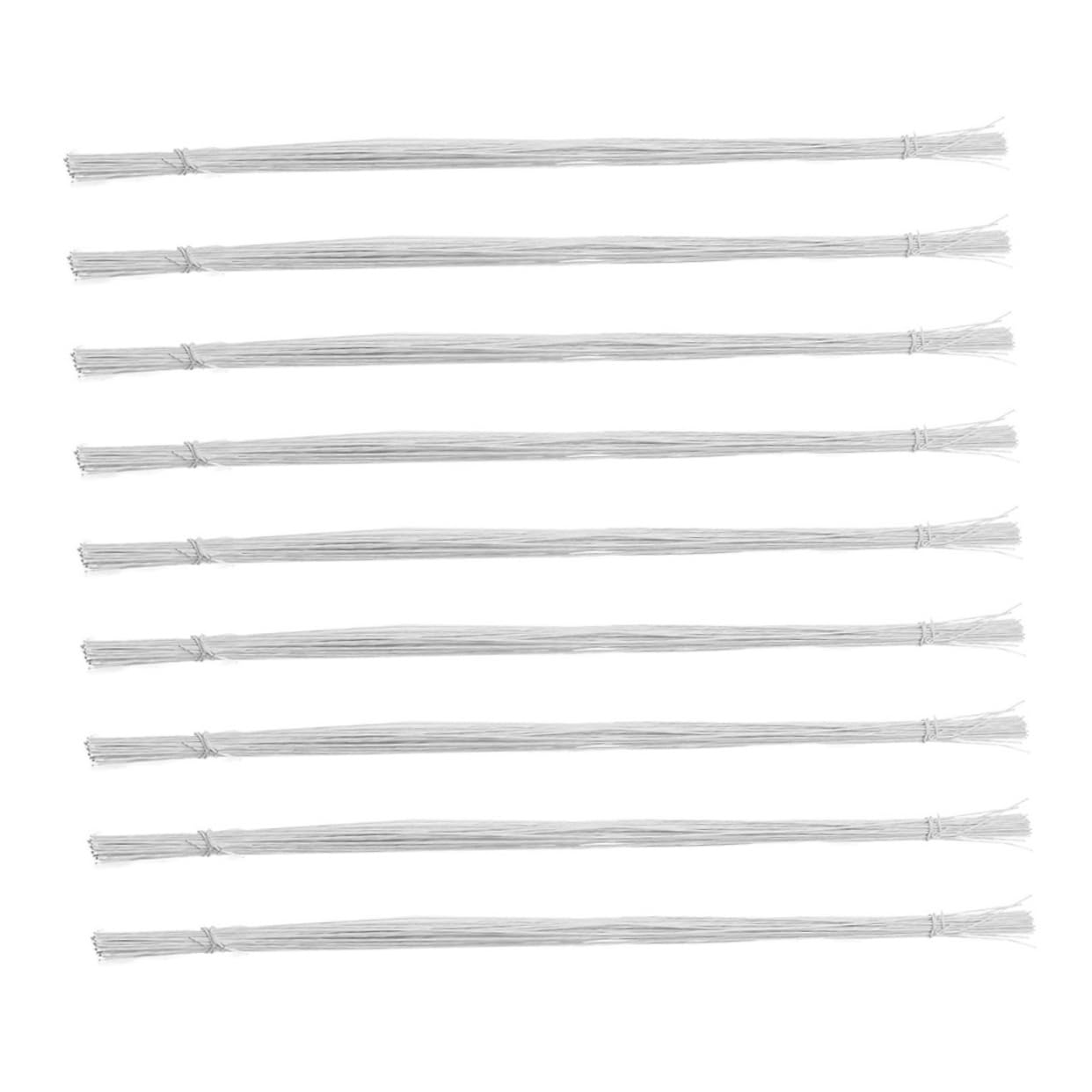 VILLCASE Flexible 100 Pcs Flower Stems DIY Florist Wires Paper Vine Rose Branches for Home Dec