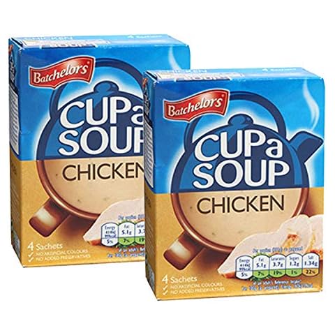 Batchelor's Cup A Soup 4 Sachets - Chicken - 2 Pack, 2 x 81 g Cover
