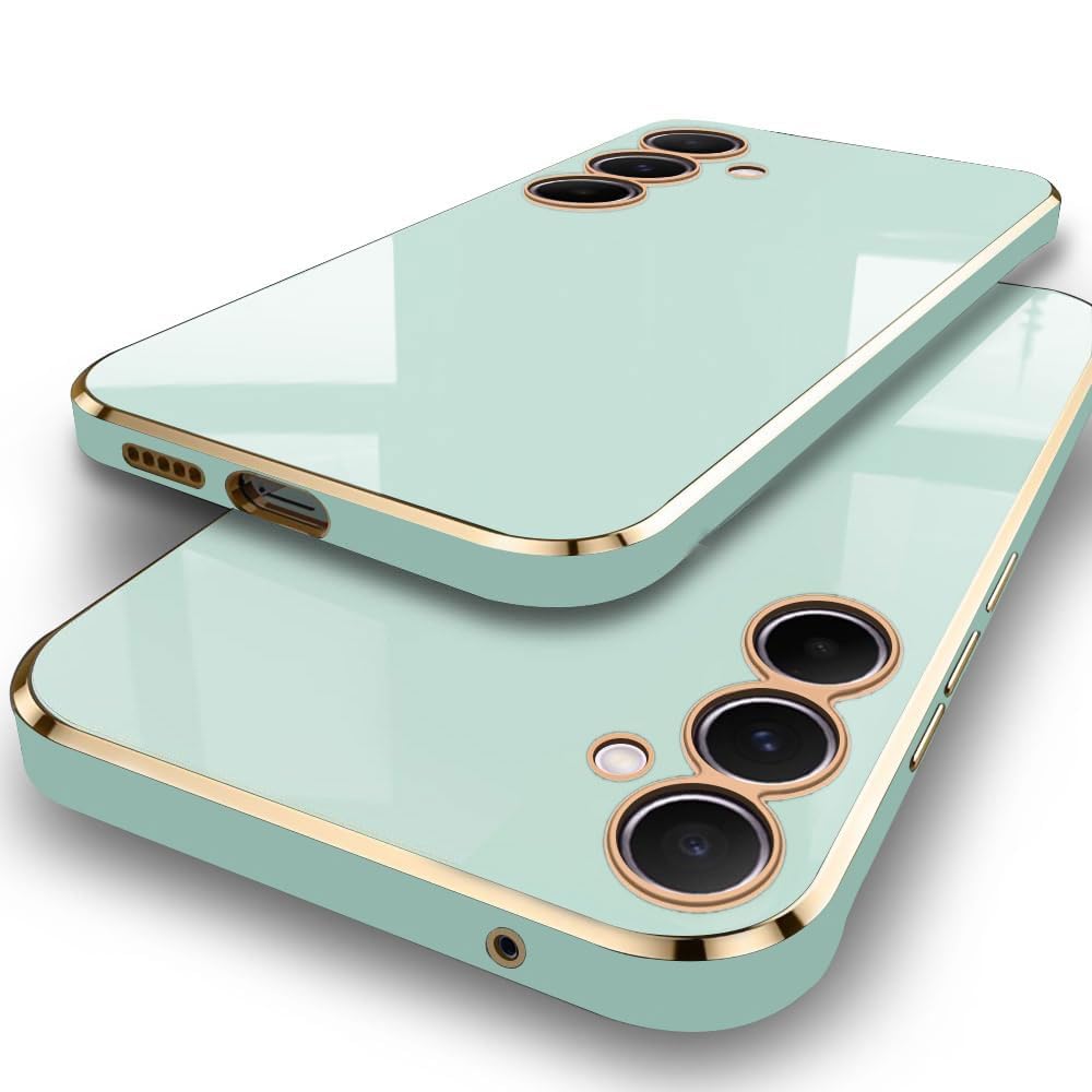 TheGiftKart Luxurious Golden-Plated Back Cover Case for Motorola Moto Edge 70 Fusion 5G | Raised Lips for Camera & Screen Protection | Shockproof Design | Stylish Back Cover Case (TPU, Green) — Amazon image 29