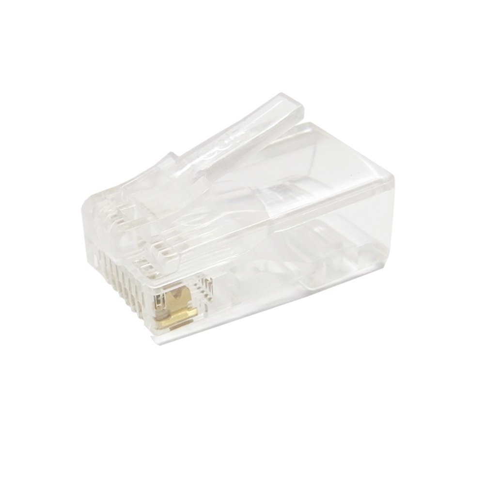 100Pcs 8P8C RJ45 Cristallo Cavo Filo connettore a crimpare modulare Plug di Rete