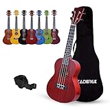 Kadence Concert Ukulele 23' Spring Summer Collection of Ukuleles- fluorocarbon strings, matt finish with Strap & Bag