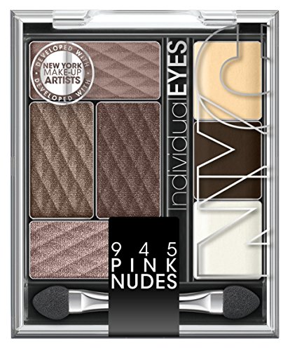 N.Y.C. New York Color Individual Eyes Eyeshadow Palette, Pink Nudes, 0.126 Ounce