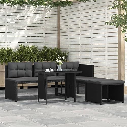 Festnight Ecksofa Lounge Gartenmöbel Ecklounge Ecksofa Polyrattan...