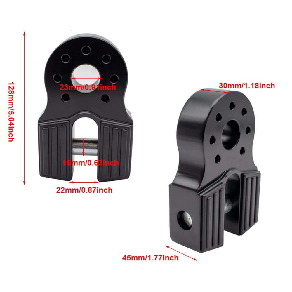 Riloer Windenverbinder 30.000 Lbs - Aluminium Abschlepphaken Für Windenseile