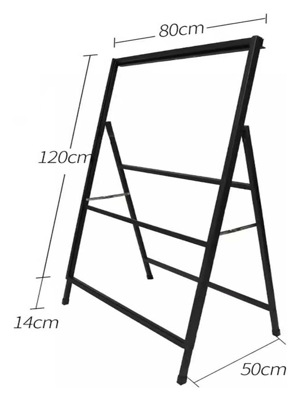 Soporte para letreros de 61 x 91 cm, resistente, portátil, plegable, para mostrar carteles publicitarios en tiendas