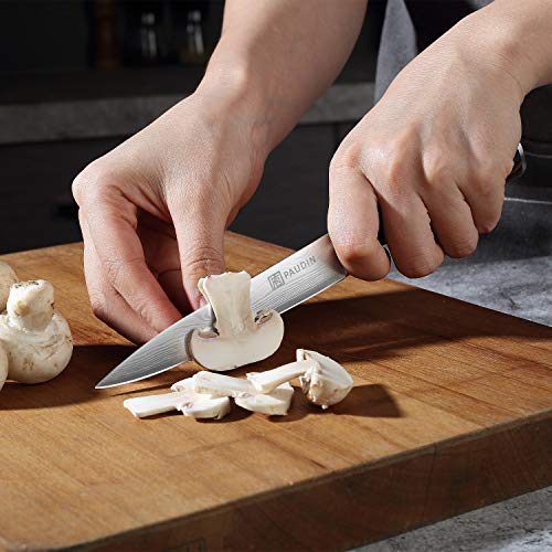 image for Utility Knife - PAUDIN 5 inch Chef Knife German High Carbon Stainless 