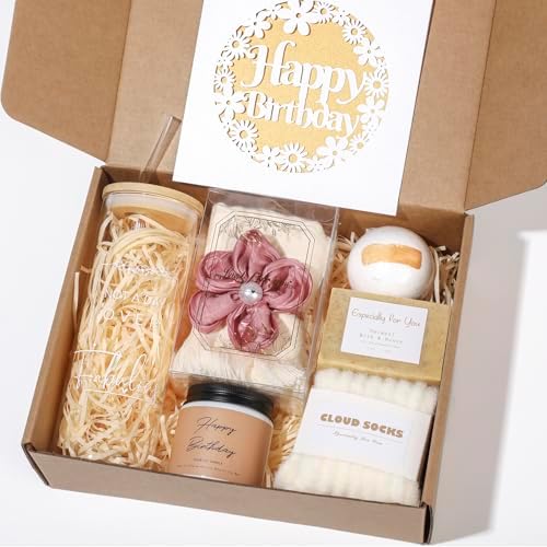 Gifts for Her, Birthday Gifts for Women, Happy Birthday Gift Set for Sister, Unique Birthday Gift for Mom, Funny Gift Ideas, gift Box for Wife Best Friends Daughter Coworkers Aunt Teacher