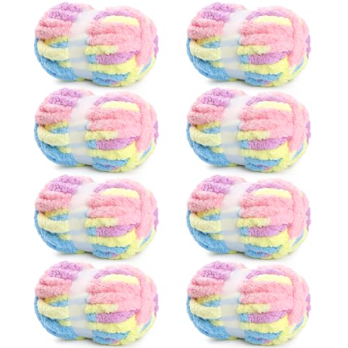 Image of Chunky Yarn for Hand Knitting - #10 Jumbo Chenille Yarn for Crocheting