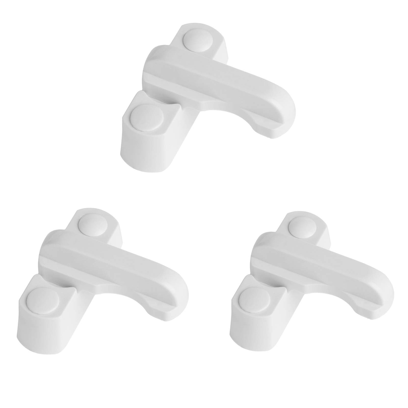 3pcs Zinc Alloy UPVC Child Safe Security Window Door Sash Lock, Home Security Hardware