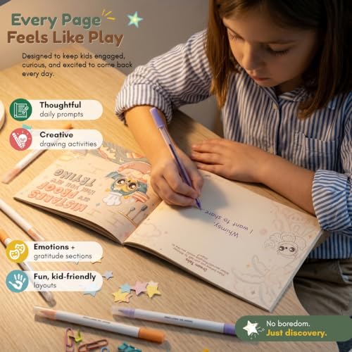 Image of Whimsical Wonders Mindfulness Journal for Kids, 94 Pages