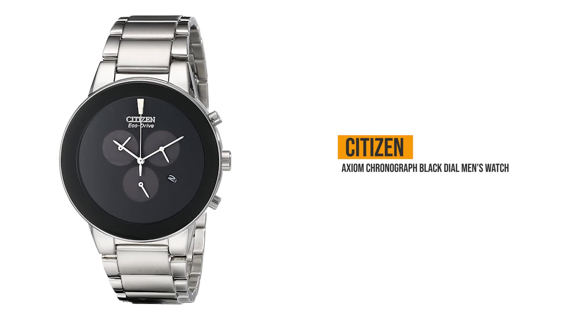 Citizen Axiom Chronograph Black Dial Men's Watch-AT2240-51E