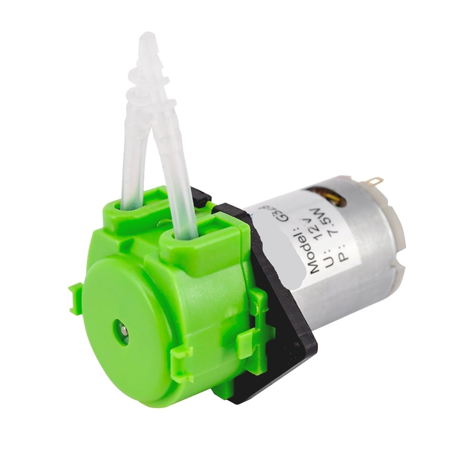 1 pompe doseuse de laboratoire DC12V D2 à tête péristaltique for liquides chimiques et eau, débit 5 à 40 ml/min, for aquarium, laboratoire et analyse d'eau (D2 2 * 4)